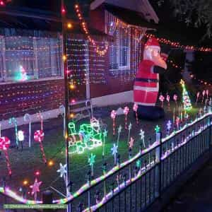 Christmas Light display at 16 Anglo Square, Carlton