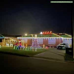 Christmas Light display at  Willow Court, Fulham Gardens