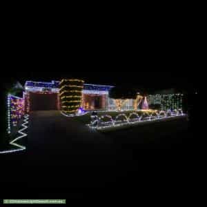 Christmas Light display at 18 Compass Drive, Seaford
