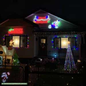 Christmas Light display at 171 Mansfield Street, Thornbury