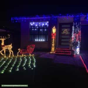 Christmas Light display at 53 Kettle Street, Leppington