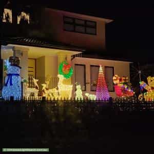 Christmas Light display at 32 Anthony Drive, Mount Waverley