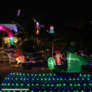 Christmas Light display at 5 Kiah Court, Kingsley