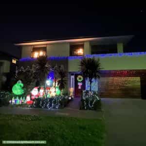 Christmas Light display at 6 Sabina Park Drive, Mulgrave