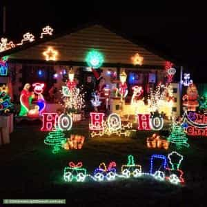 Christmas Light display at 1 Carnarvon Parade, West Croydon