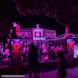 Christmas Light display at 63 Grange Road, Sandringham