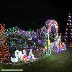 Christmas Light display at 40 The Outlook, Kirkham