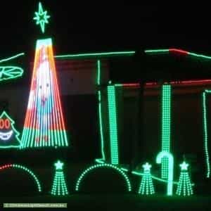 Christmas Light display at 47 Marriott Drive, Mount Martha