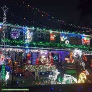 Christmas Light display at  Borgnis Street, Davidson