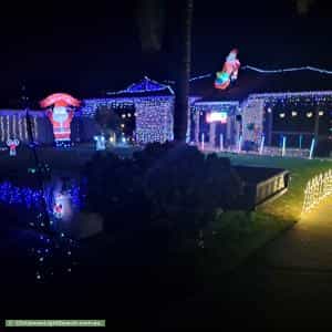Christmas Light display at 8 Cygnet Place, Forrestdale