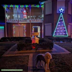 Christmas Light display at 7 Hillside Court, Walkley Heights