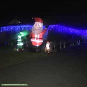 Christmas Light display at 91 Kearney Drive, Aspendale Gardens
