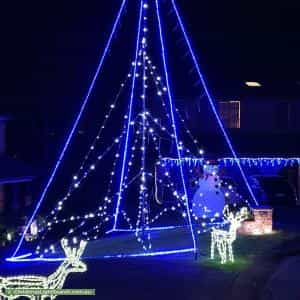 Christmas Light display at  Mateus Close, Eleebana