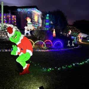 Christmas Light display at 4 Greenridge Court, Wynn Vale