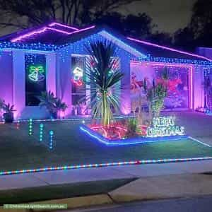 Christmas Light display at 8 Wyeth Street, Bellbird Park