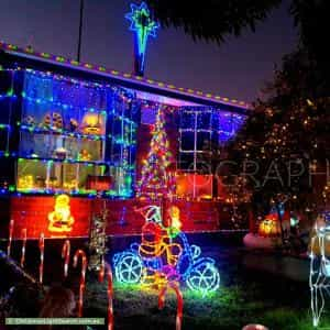 Christmas Light display at 5 Wirraway Crescent, Thomastown