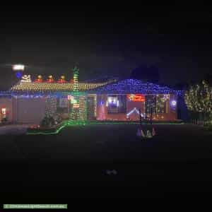 Christmas Light display at 25 Mammoth Court, Ballajura