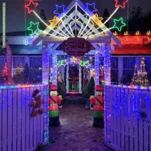 Christmas Light display at 17 Browning Street, Moonee Ponds