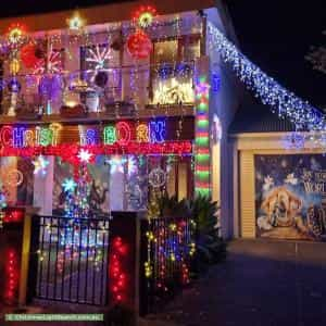 Christmas Light display at 26 Treweck Avenue, Hillcrest