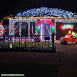 Christmas Light display at 89 Hamilton Boulevard, Evanston Gardens