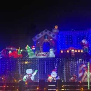 Christmas Light display at 45 Doonside Crescent, Blacktown