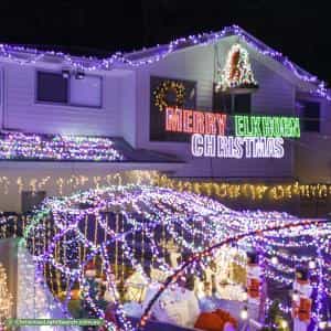 Christmas Light display at 16 Elkhorn Street, Mount Cotton