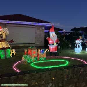 Christmas Light display at 13 Ariel Street, Pennington
