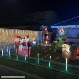 Christmas Light display at 39 Naretha Street, Holden Hill