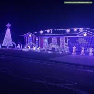 Christmas Light display at 14 Melrome Court, Kurunjang