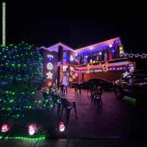 Christmas Light display at 16B Thorn Street, Pennant Hills