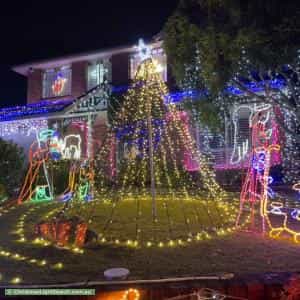 Christmas Light display at 15 Black Wattle Grove, Narellan Vale