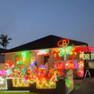 Christmas Light display at 13 Waratah Street, Punchbowl