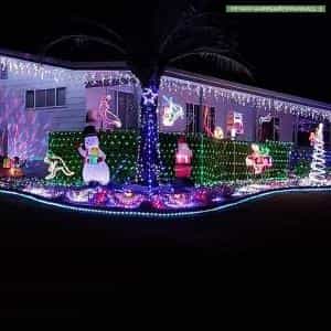 Christmas Light display at  Mulligan Crescent, Calliope
