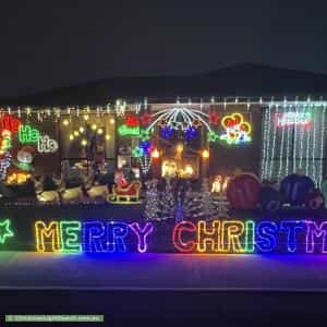 Christmas Light display at 64 Whitsunday Drive, Hoppers Crossing