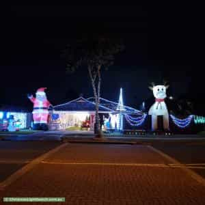 Christmas Light display at  22 Golden Avenue, Calamvale