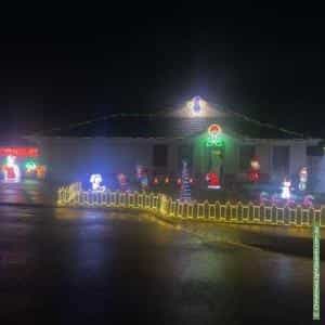 Christmas Light display at 11 Sunflower Place, Berwick