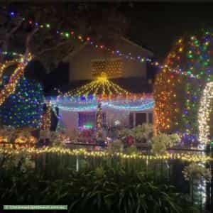 Christmas Light display at 18 Thomson Street, Northcote
