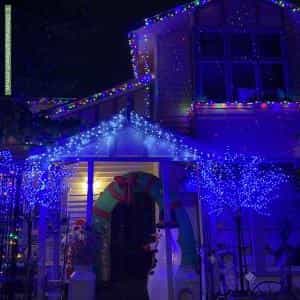 Christmas Light display at 33 Bailey Street, Belmont