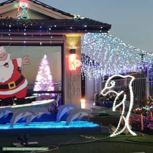 Christmas Light display at 214 Lady Gowrie Drive, Largs Bay