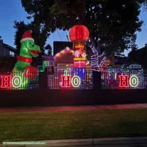 Christmas Light display at 6 Sara Avenue, Brighton East