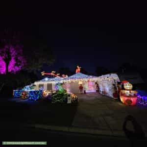 Christmas Light display at 2 Hartsmere Drive, Berwick