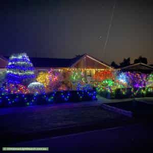 Christmas Light display at 2 Olive Court, Epping
