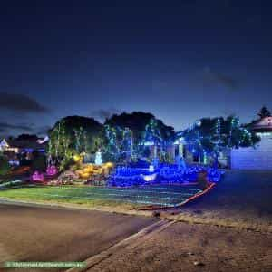 Christmas Light display at  2 Newport Gardens, Hillarys