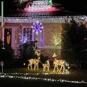 Christmas Light display at 4 Penguin Street, Dianella