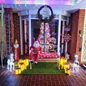 Christmas Light display at 3 Emma Court, Berwick