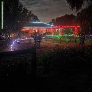 Christmas Light display at 45 Rhinds Road, Wallington