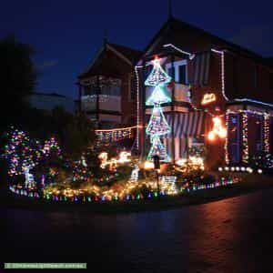 Christmas Light display at 24 West Court, Williamstown