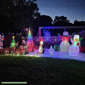 Christmas Light display at 41 Morokai Grove, Lilydale