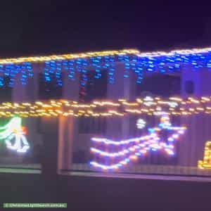 Christmas Light display at 6 Lewis Place, Manly West