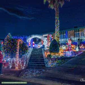 Christmas Light display at 13 Ruthven Street, Gowrie